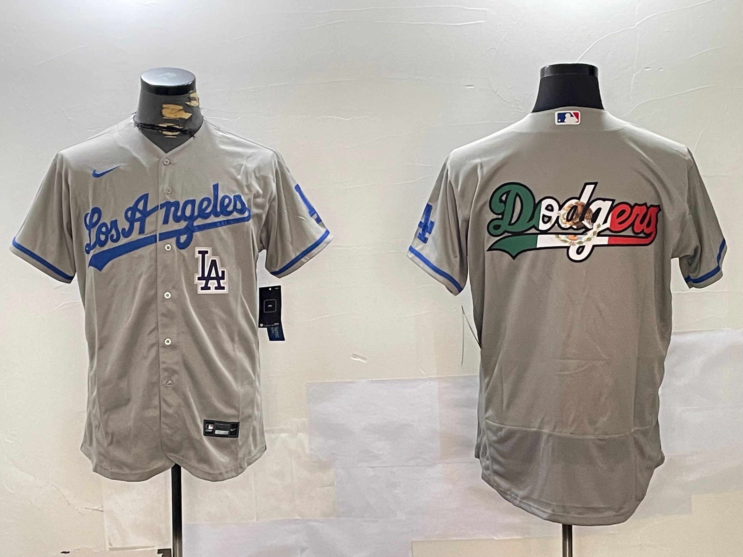 Men Los Angeles Dodgers Blank Grey Elite 2024 Nike MLB Jersey style 12163->los angeles dodgers->MLB Jersey